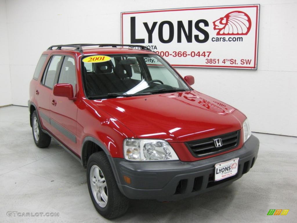 2001 CR-V EX 4WD - Milano Red / Dark Gray photo #23