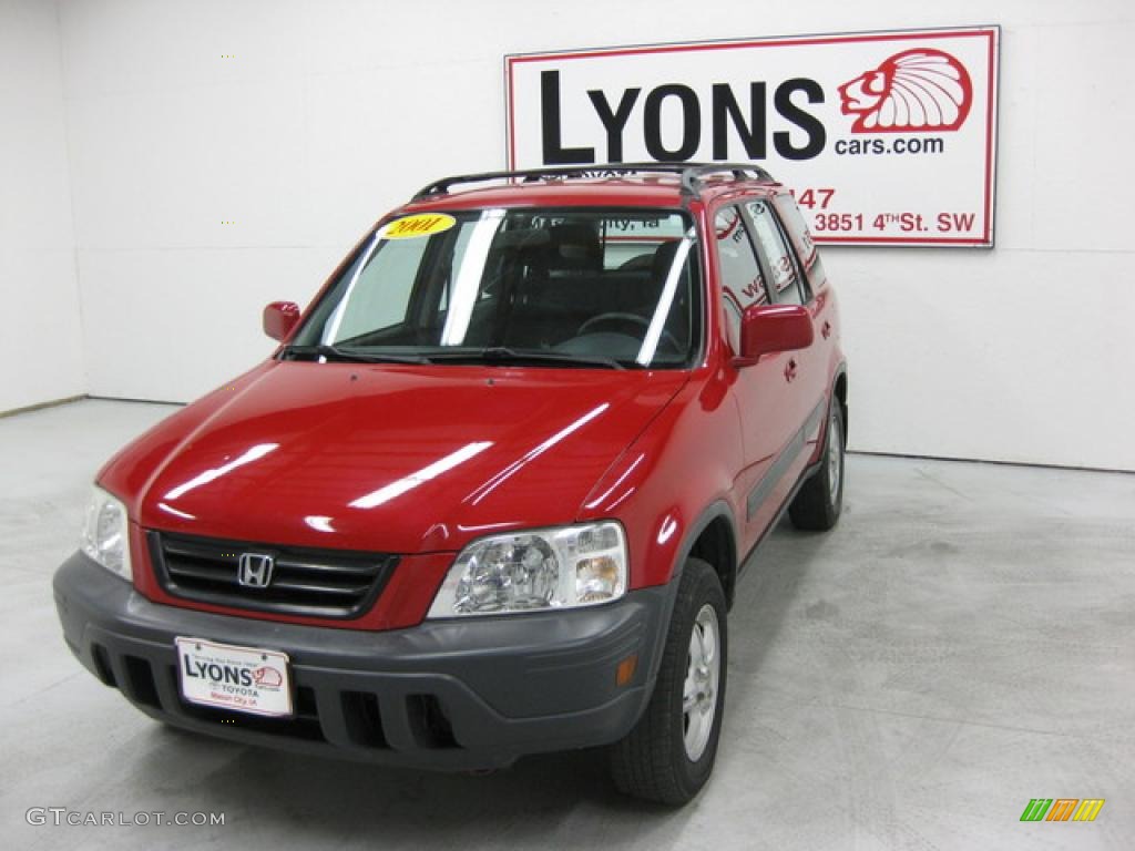 2001 CR-V EX 4WD - Milano Red / Dark Gray photo #24