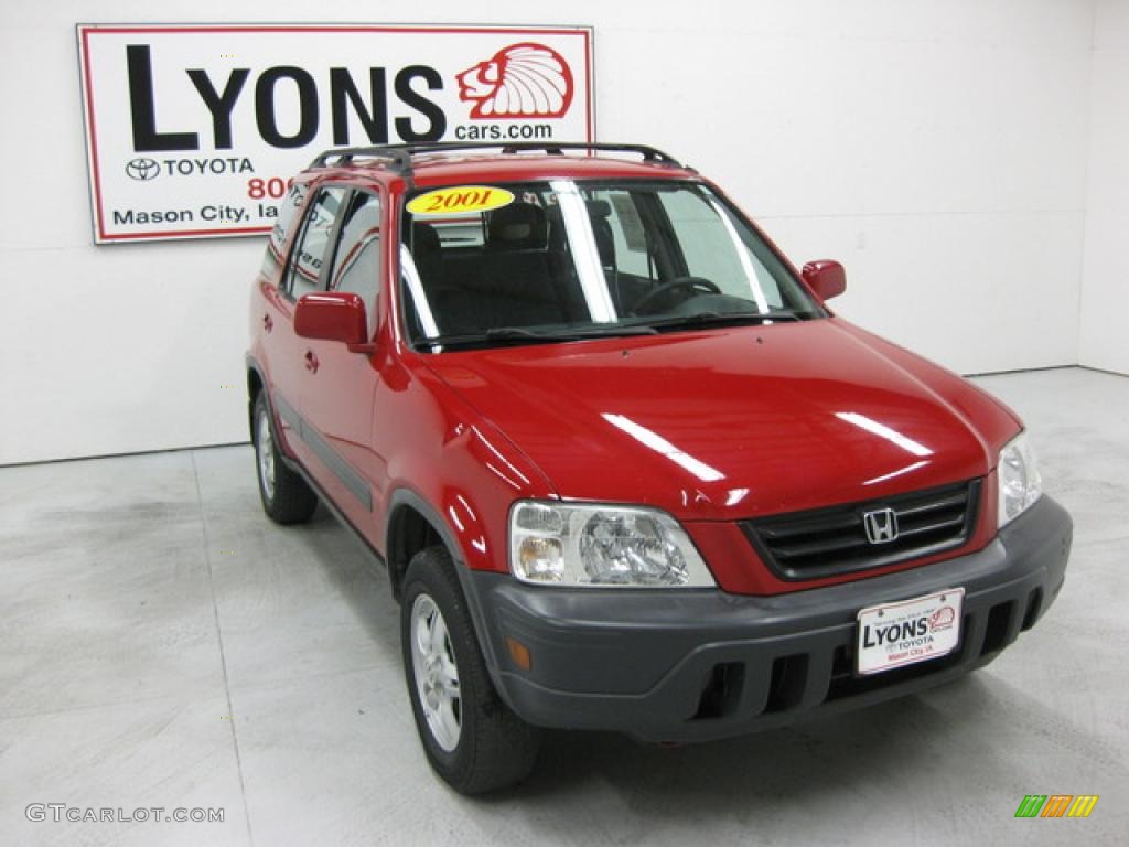 2001 CR-V EX 4WD - Milano Red / Dark Gray photo #26