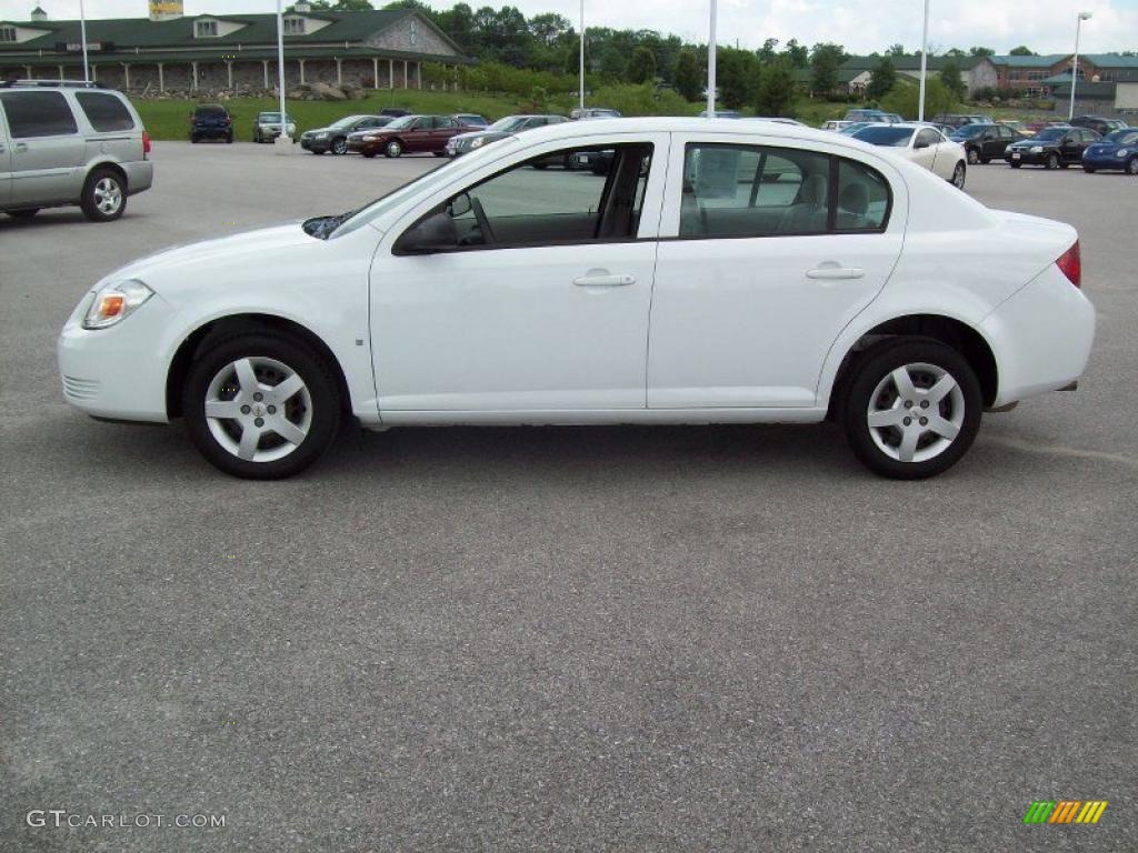 2007 Cobalt LS Sedan - Summit White / Gray photo #13