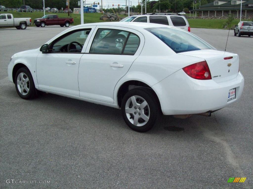 2007 Cobalt LS Sedan - Summit White / Gray photo #14