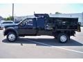 Black - F550 Super Duty XLT Regular Cab 4x4 Dump Truck Photo No. 8