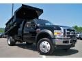 Black - F550 Super Duty XLT Regular Cab 4x4 Dump Truck Photo No. 30
