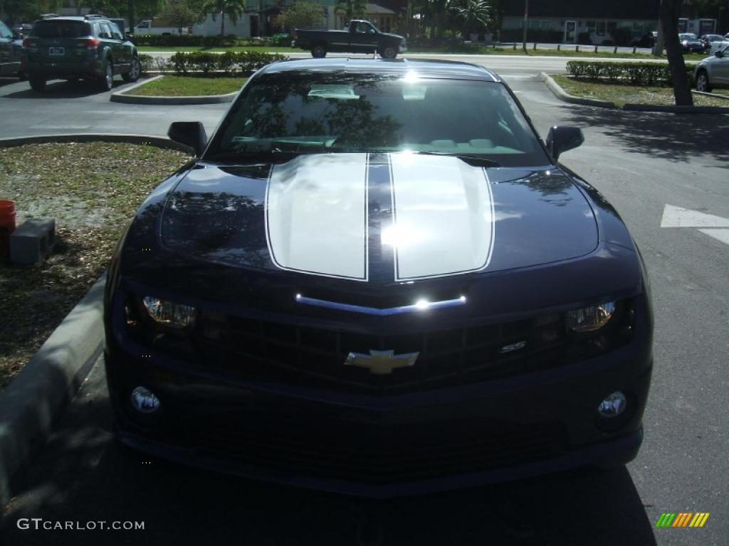 2010 Camaro SS Coupe - Imperial Blue Metallic / Gray photo #2