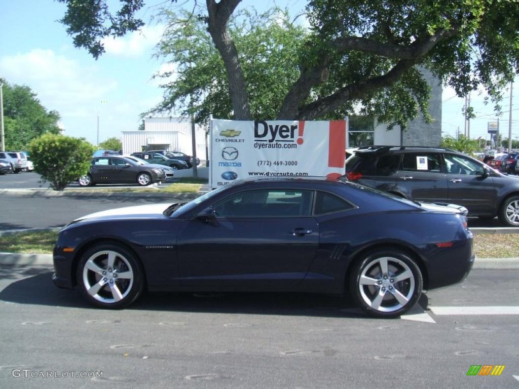 2010 Camaro SS Coupe - Imperial Blue Metallic / Gray photo #4