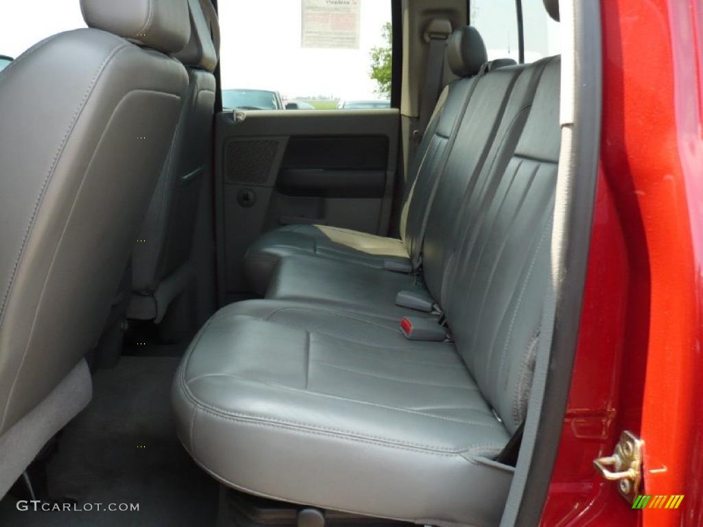 2007 Ram 3500 Laramie Quad Cab 4x4 - Inferno Red Crystal Pearl / Medium Slate Gray photo #7