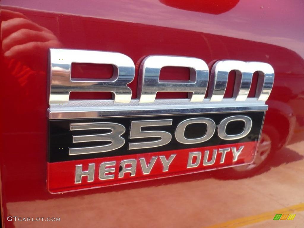 2007 Ram 3500 Laramie Quad Cab 4x4 - Inferno Red Crystal Pearl / Medium Slate Gray photo #20