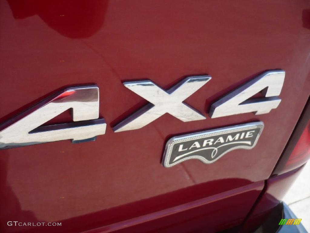 2007 Ram 3500 Laramie Quad Cab 4x4 - Inferno Red Crystal Pearl / Medium Slate Gray photo #21