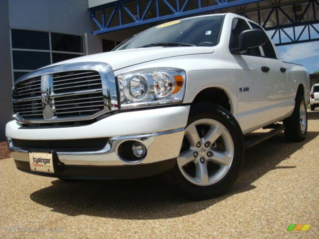 2008 Ram 1500 Lone Star Edition Quad Cab - Bright White / Medium Slate Gray photo #1