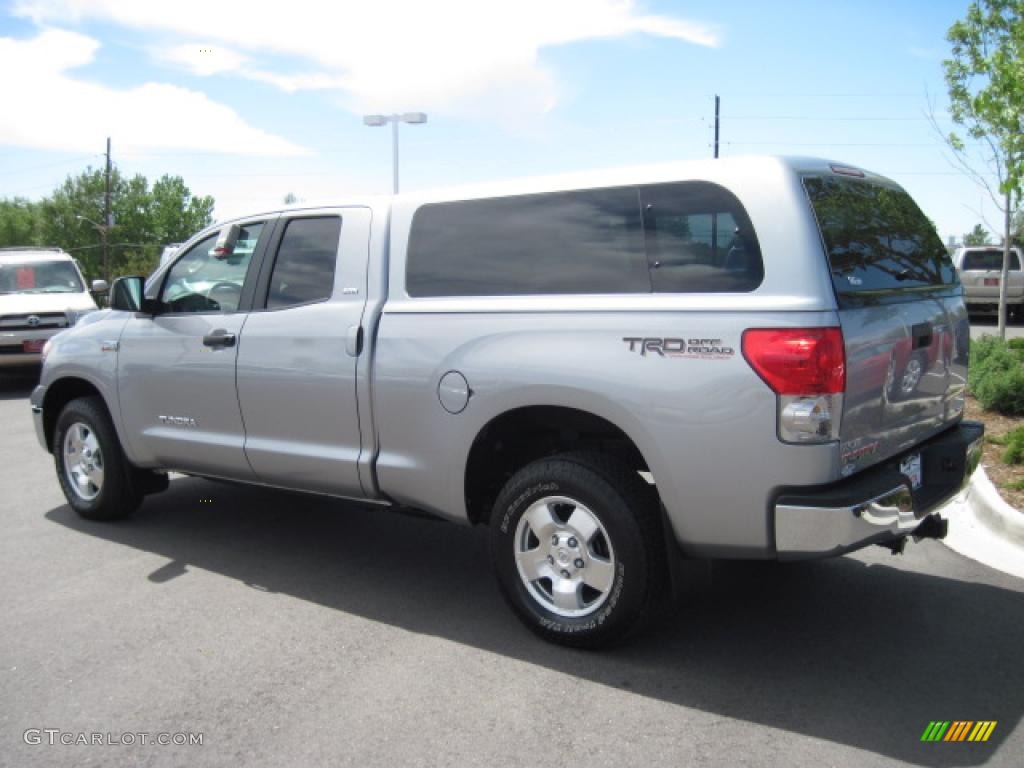 2008 Tundra SR5 TRD Double Cab 4x4 - Silver Sky Metallic / Graphite Gray photo #4