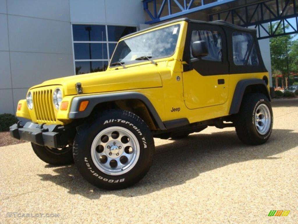 2006 Wrangler SE 4x4 - Solar Yellow / Dark Slate Gray photo #2