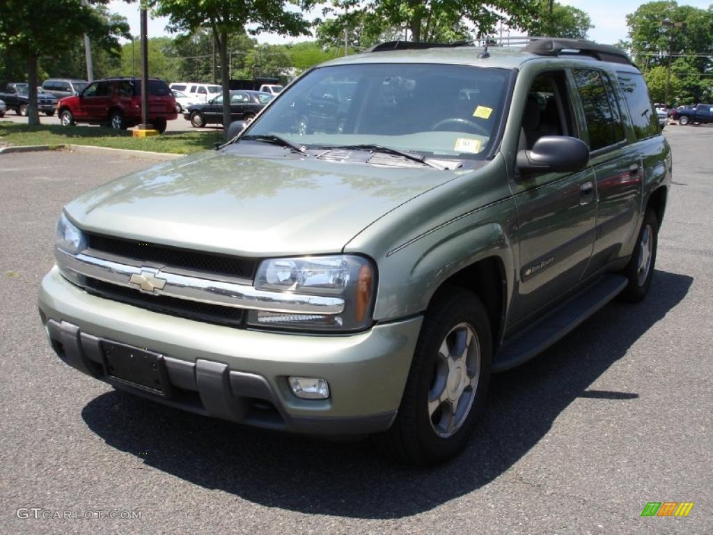 2004 TrailBlazer EXT LS 4x4 - Silver Green Metallic / Medium Pewter photo #1