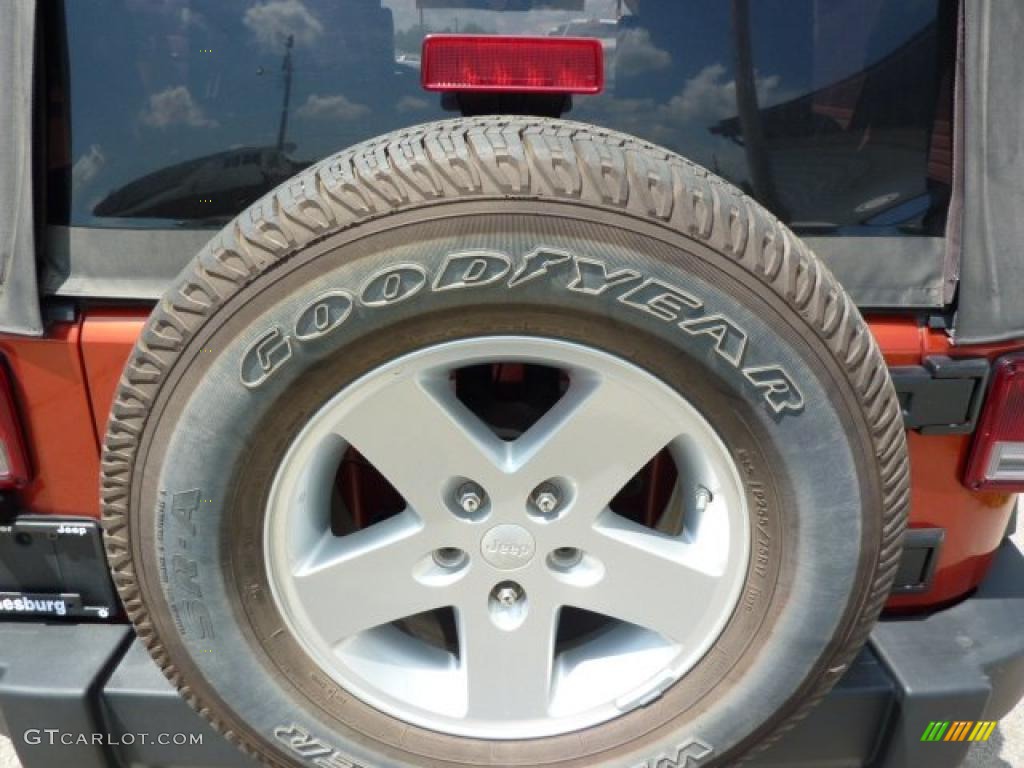 2009 Wrangler X 4x4 - Sunburst Orange Pearl Coat / Dark Slate Gray/Medium Slate Gray photo #14