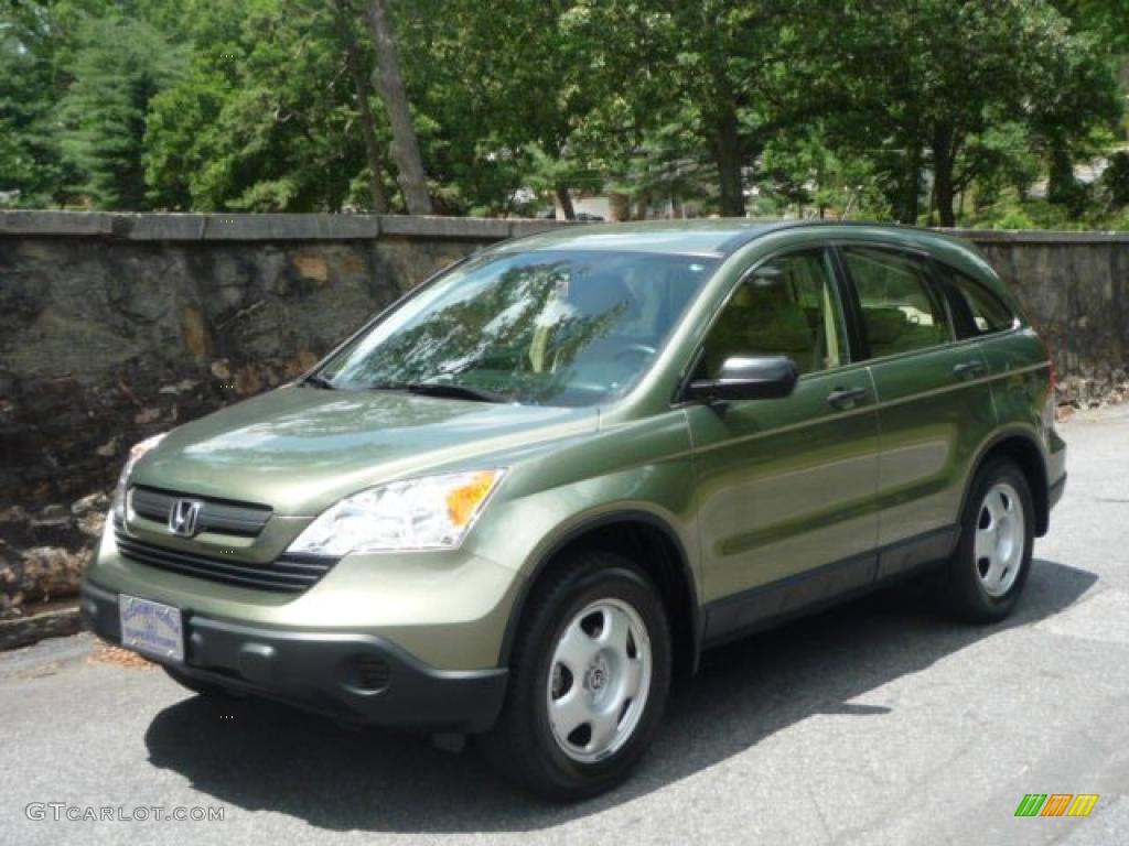 2007 CR-V LX - Green Tea Metallic / Ivory photo #1