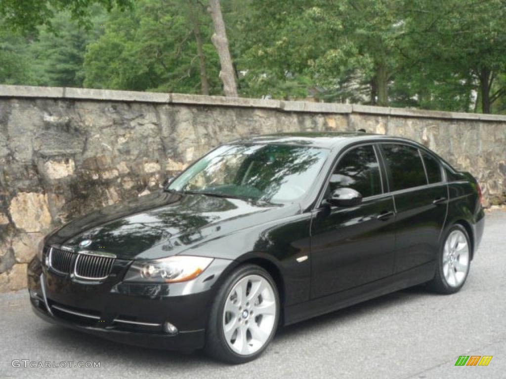 2007 3 Series 335i Sedan - Jet Black / Black photo #2