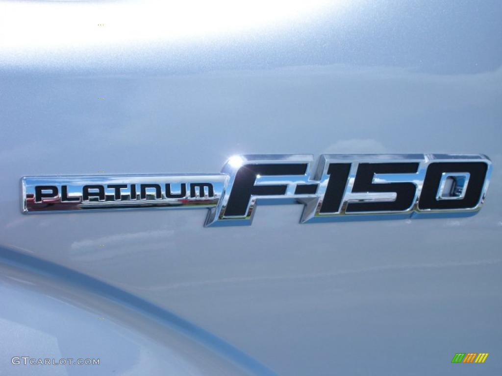 2010 F150 Platinum SuperCrew 4x4 - Ingot Silver Metallic / Sienna Brown Leather/Black photo #4