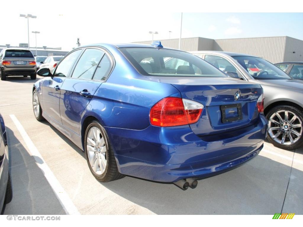 2007 3 Series 328i Sedan - Montego Blue Metallic / Grey photo #3