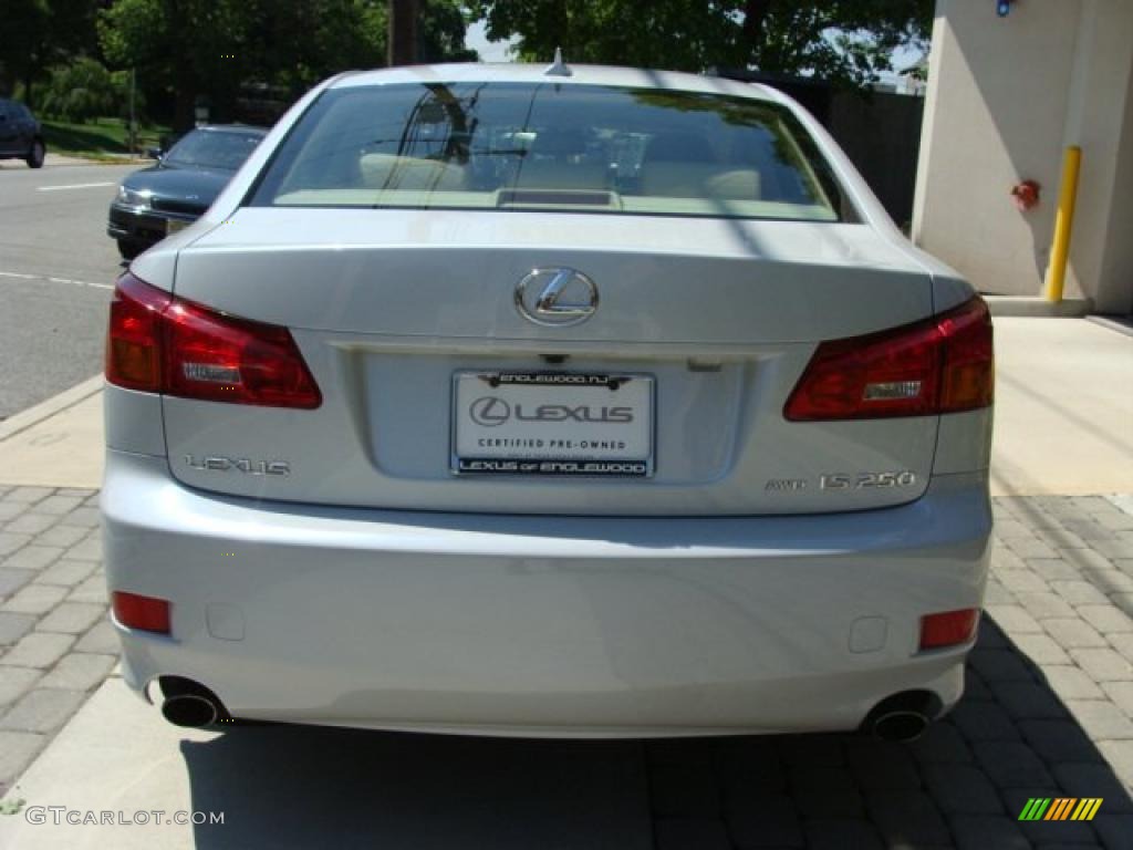 2008 IS 250 AWD - Starfire White Pearl / Cashmere Beige photo #5