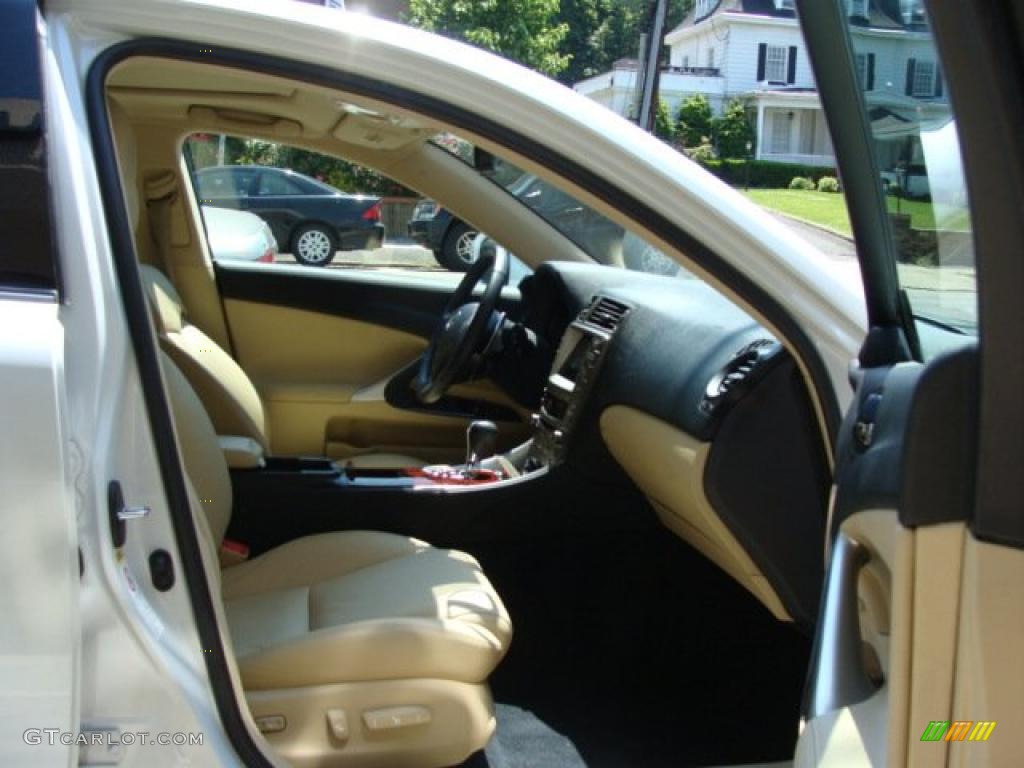2008 IS 250 AWD - Starfire White Pearl / Cashmere Beige photo #8