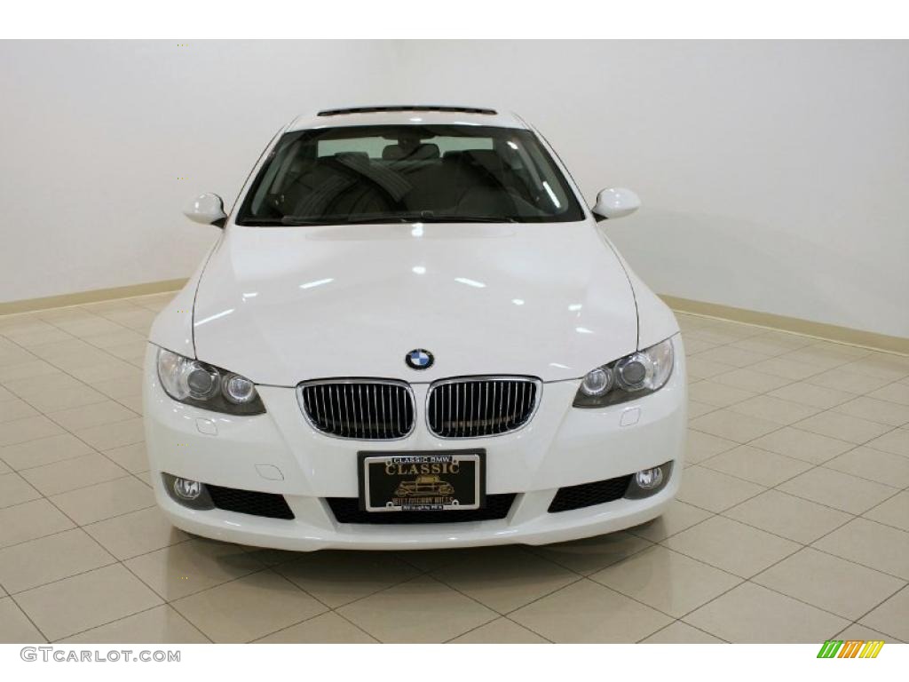 2007 3 Series 328xi Coupe - Alpine White / Black photo #2