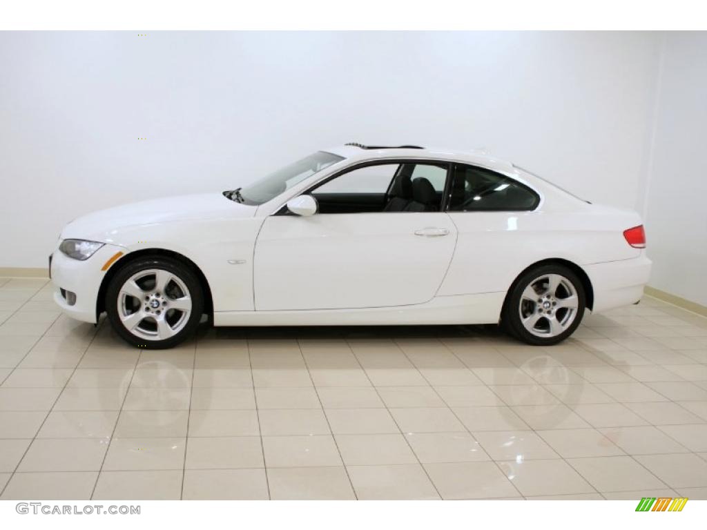 2007 3 Series 328xi Coupe - Alpine White / Black photo #4