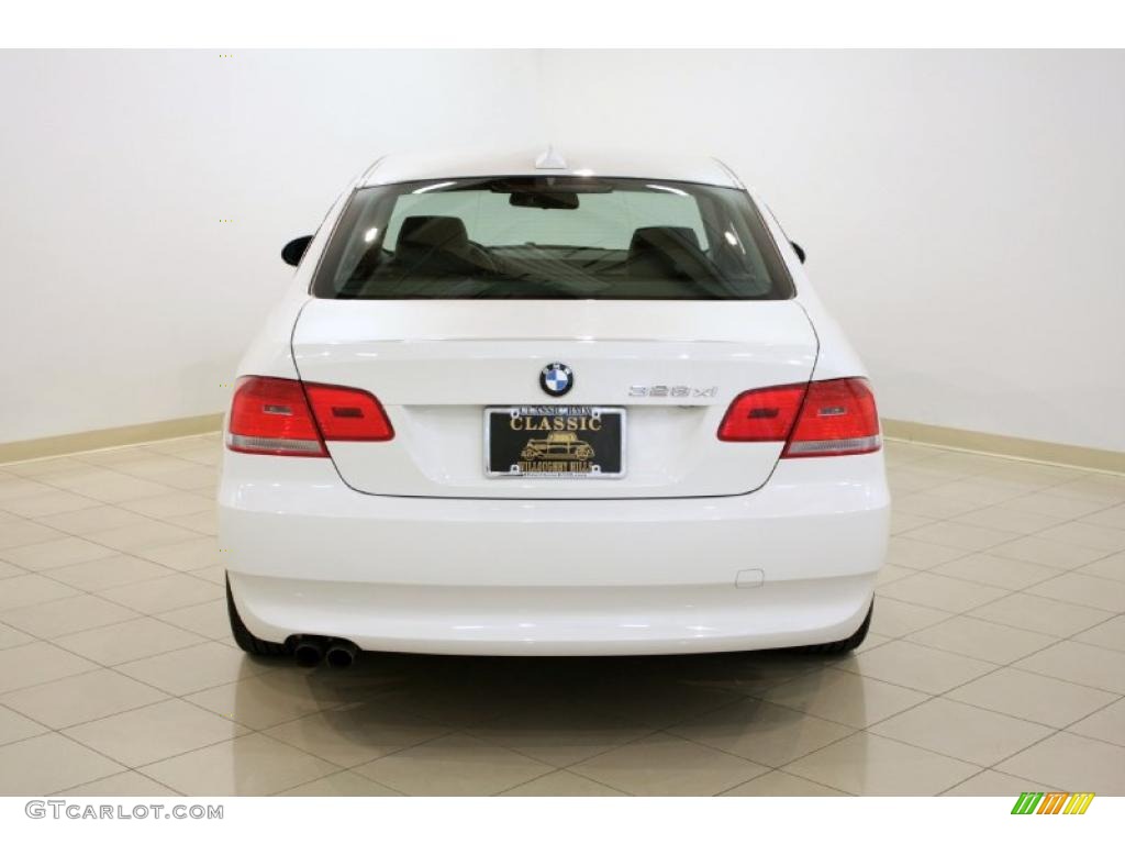 2007 3 Series 328xi Coupe - Alpine White / Black photo #6