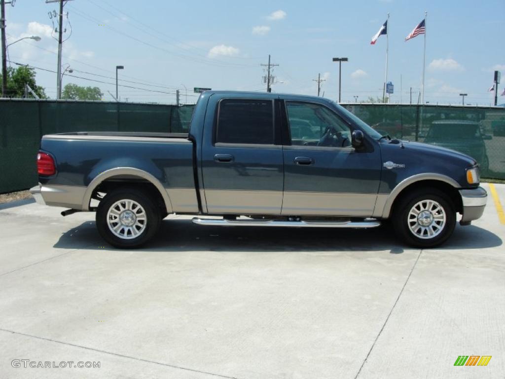 Charcoal Blue Metallic 2003 Ford F150 King Ranch SuperCrew Exterior Photo #30563064