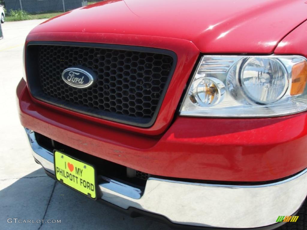 2005 F150 XLT SuperCrew - Bright Red / Tan photo #11