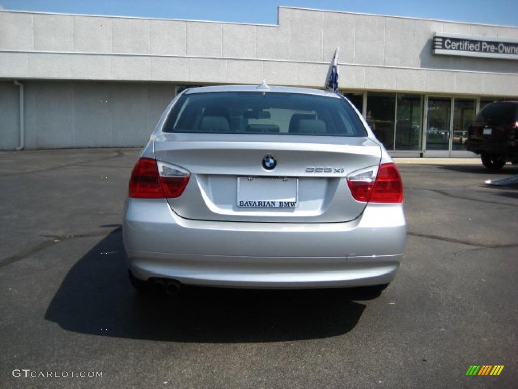 2007 3 Series 328xi Sedan - Titanium Silver Metallic / Black photo #4