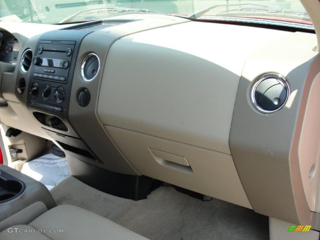 2005 F150 XLT SuperCrew - Bright Red / Tan photo #26