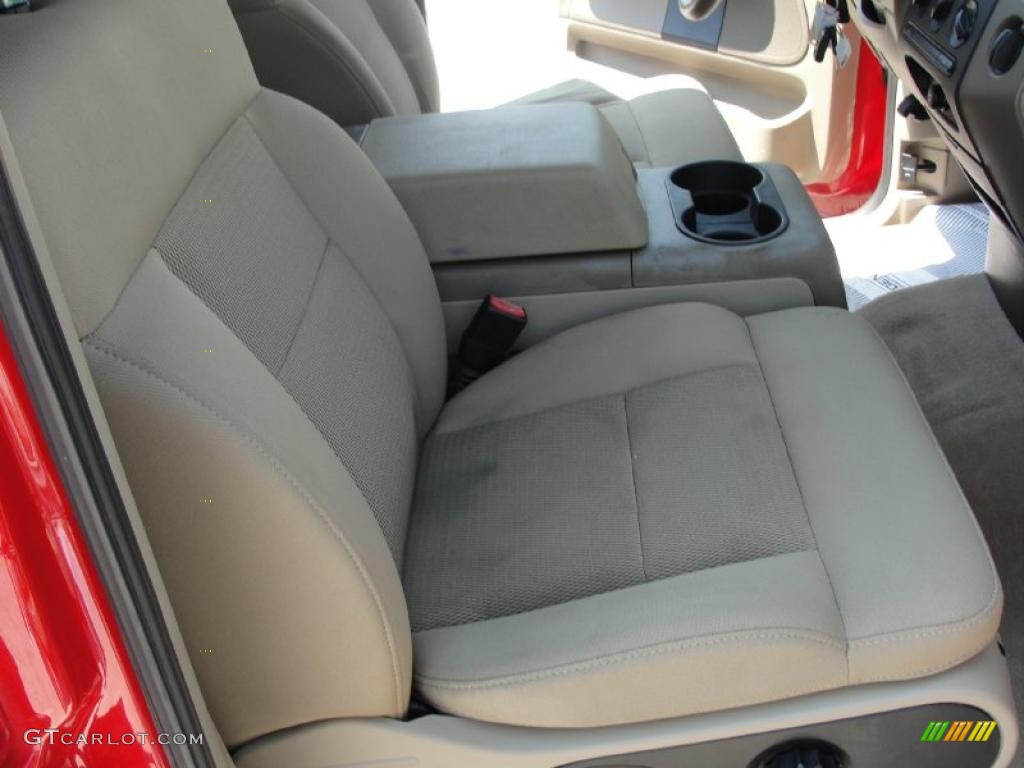 2005 F150 XLT SuperCrew - Bright Red / Tan photo #27