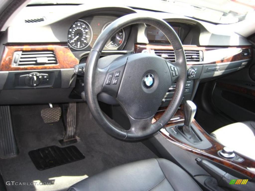 2007 3 Series 328xi Sedan - Titanium Silver Metallic / Black photo #12