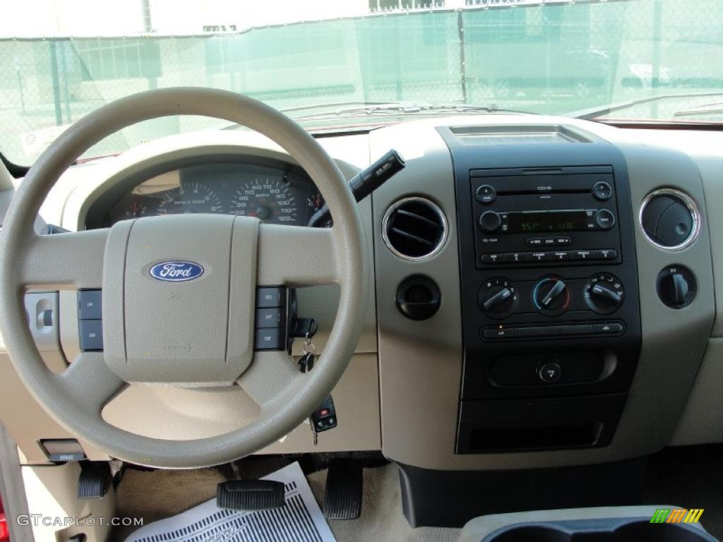 2005 F150 XLT SuperCrew - Bright Red / Tan photo #36