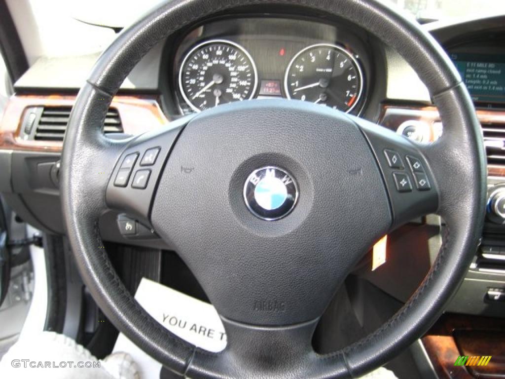 2007 3 Series 328xi Sedan - Titanium Silver Metallic / Black photo #22