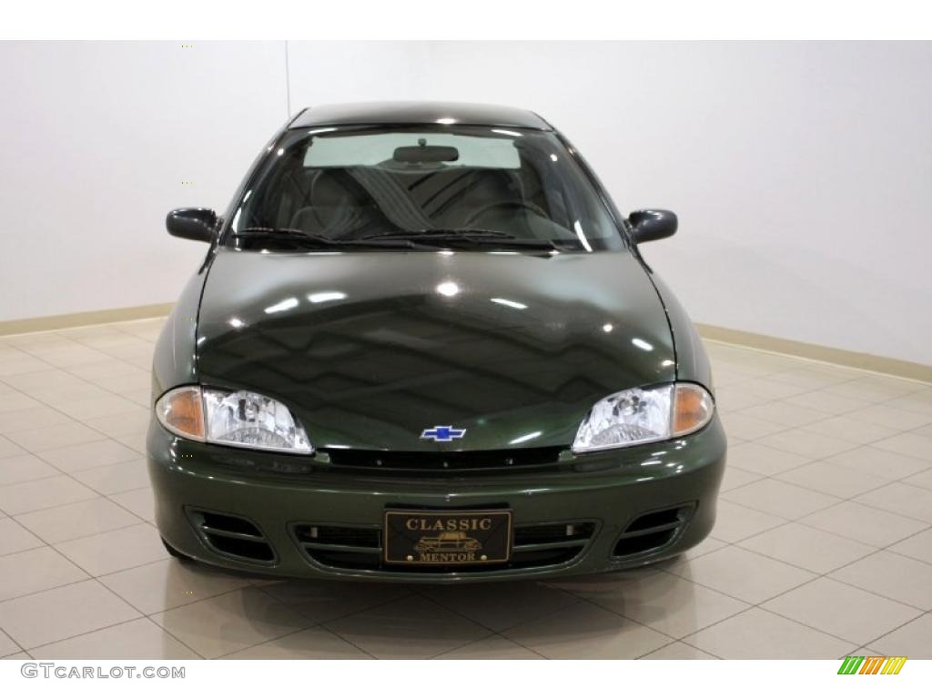 2000 Cavalier Sedan - Dark Colorado Green Metallic / Graphite photo #2