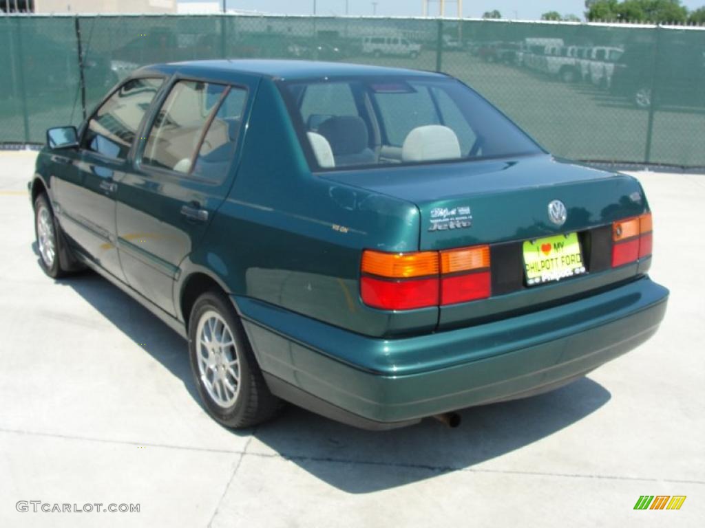 1997 Jetta GL Sedan - Classic Green Pearl Metallic / Grey photo #5