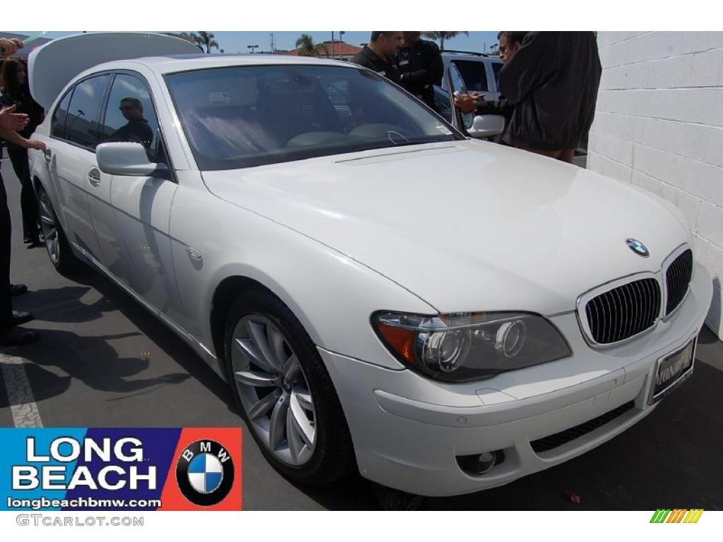 2008 7 Series 750Li Sedan - Alpine White / Black photo #1