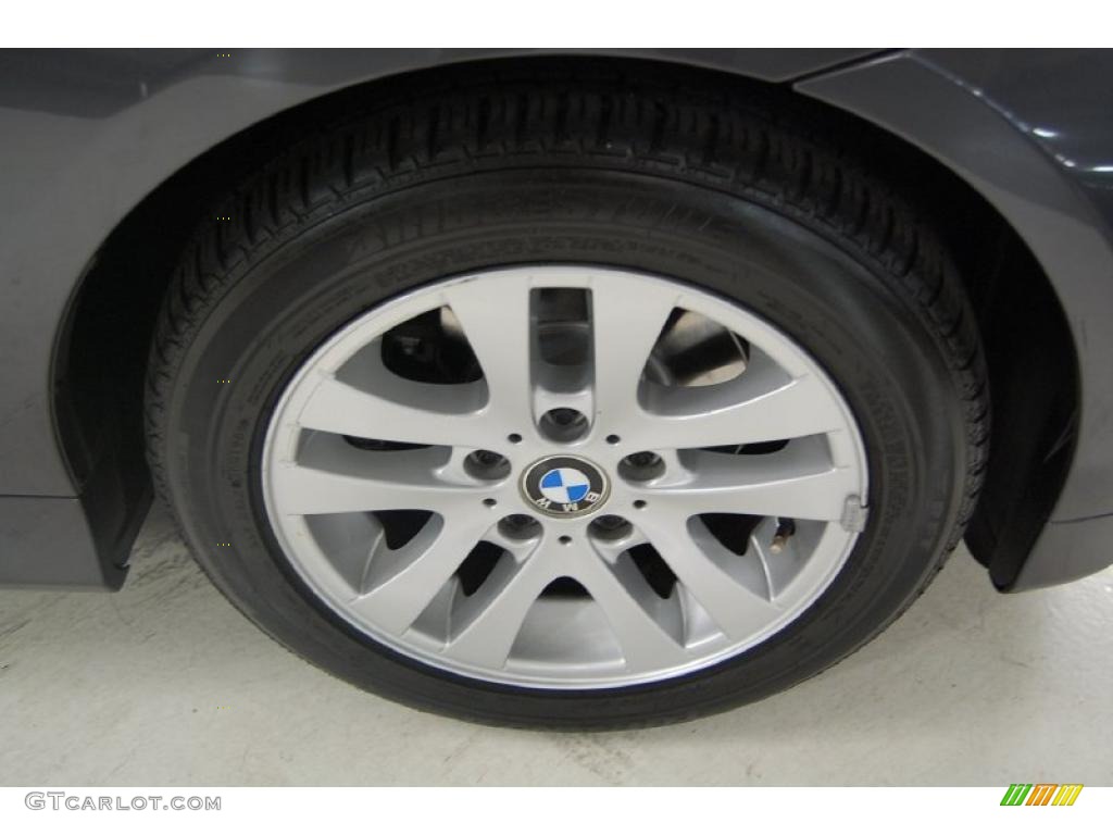 2007 3 Series 328i Sedan - Sparkling Graphite Metallic / Black photo #3