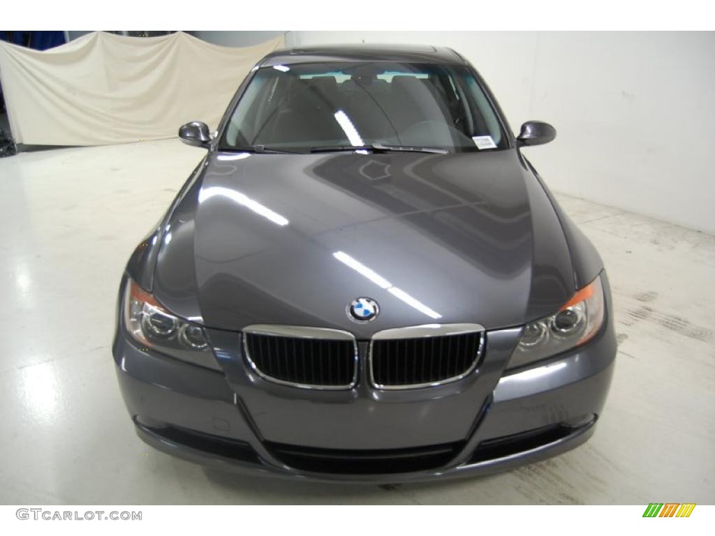 2007 3 Series 328i Sedan - Sparkling Graphite Metallic / Black photo #5
