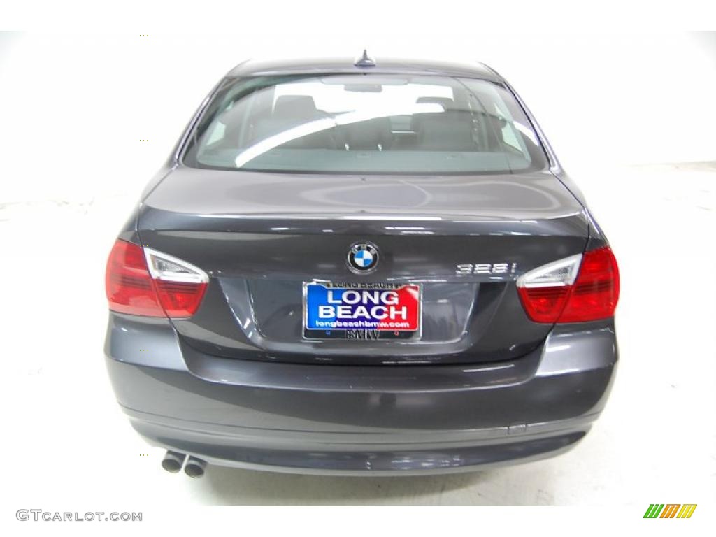2007 3 Series 328i Sedan - Sparkling Graphite Metallic / Black photo #7