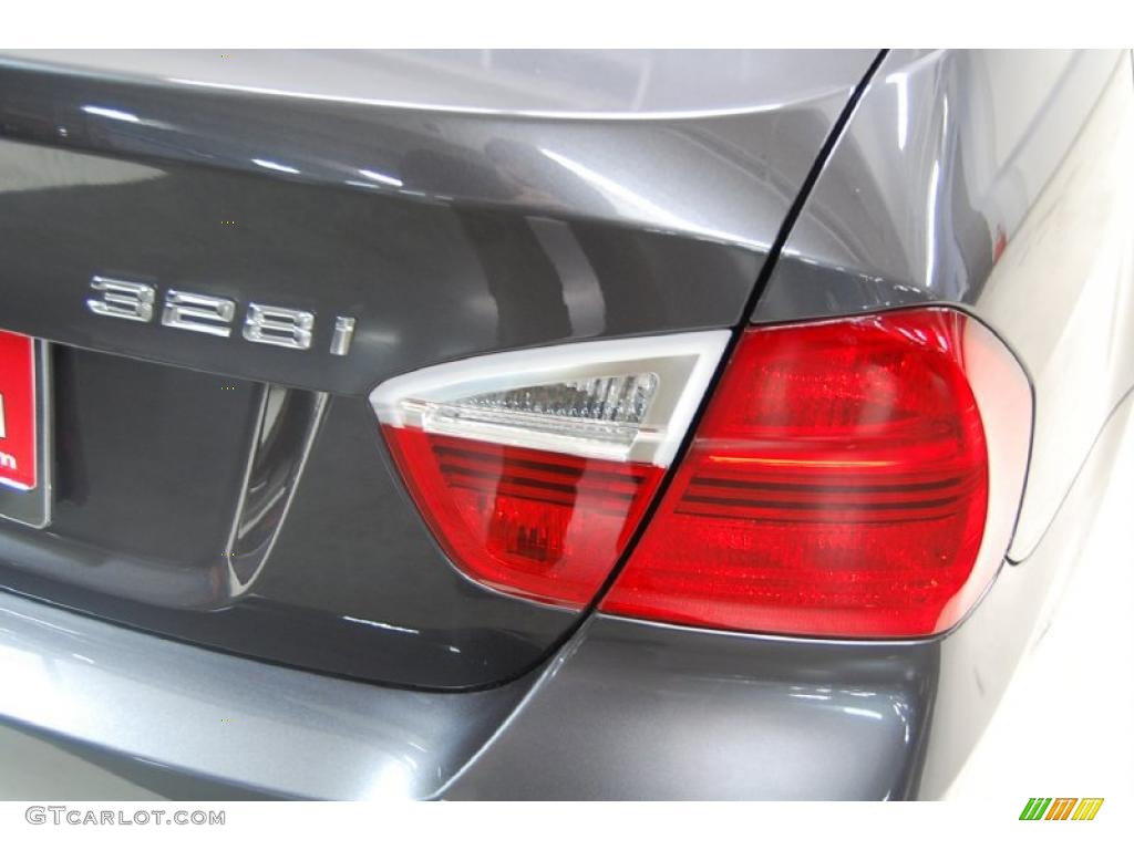 2007 3 Series 328i Sedan - Sparkling Graphite Metallic / Black photo #8