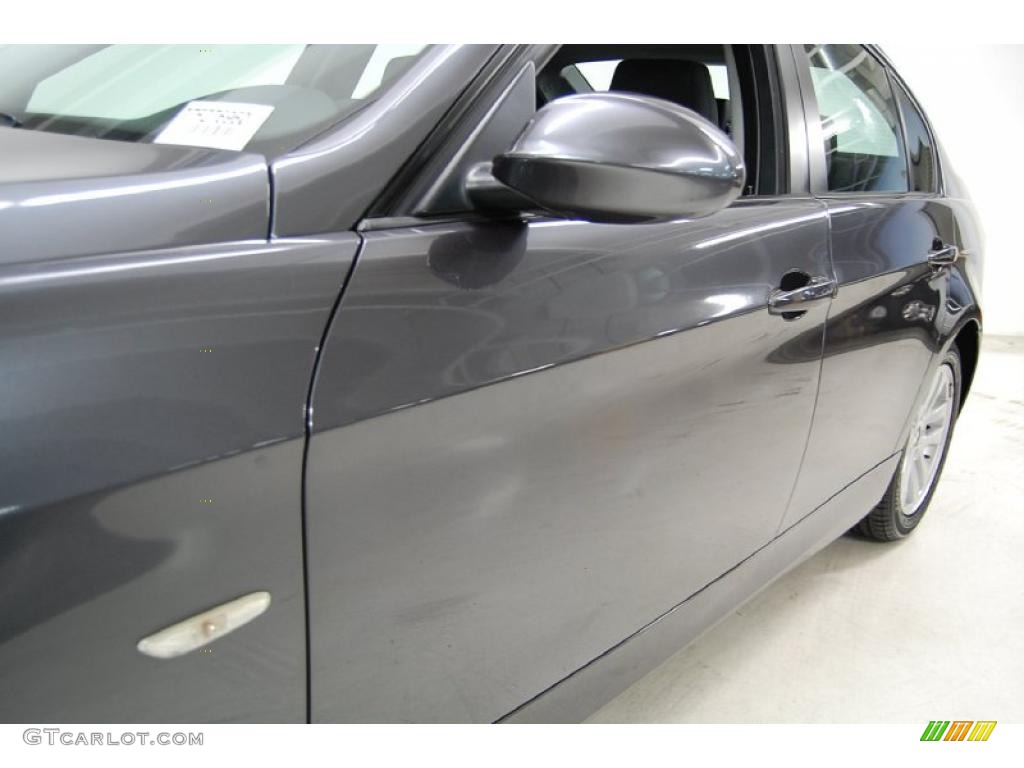 2007 3 Series 328i Sedan - Sparkling Graphite Metallic / Black photo #13