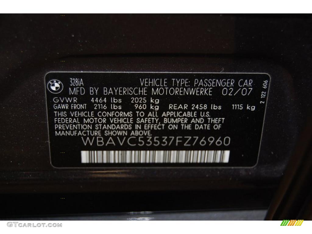 2007 3 Series 328i Sedan - Sparkling Graphite Metallic / Black photo #15
