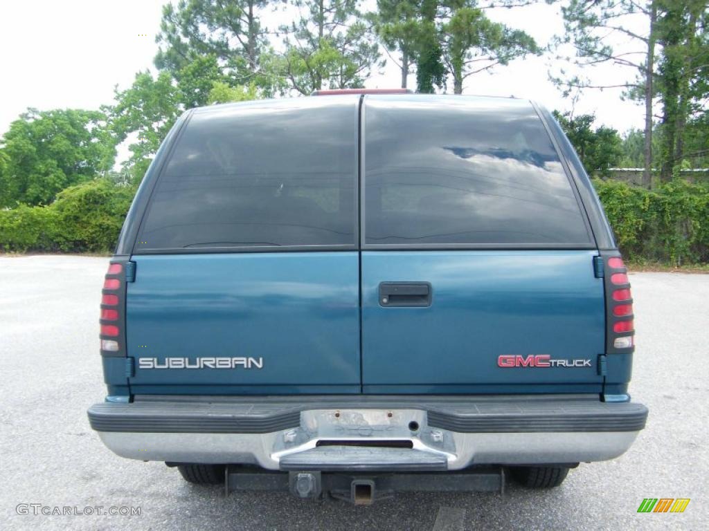 1995 Suburban C1500 - Medium Dark Teal Metallic / Tan photo #4