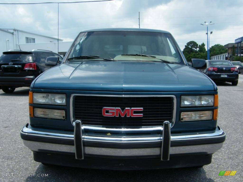 1995 Suburban C1500 - Medium Dark Teal Metallic / Tan photo #8