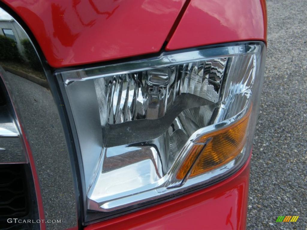 2010 Ram 1500 SLT Quad Cab - Inferno Red Crystal Pearl / Dark Slate/Medium Graystone photo #9