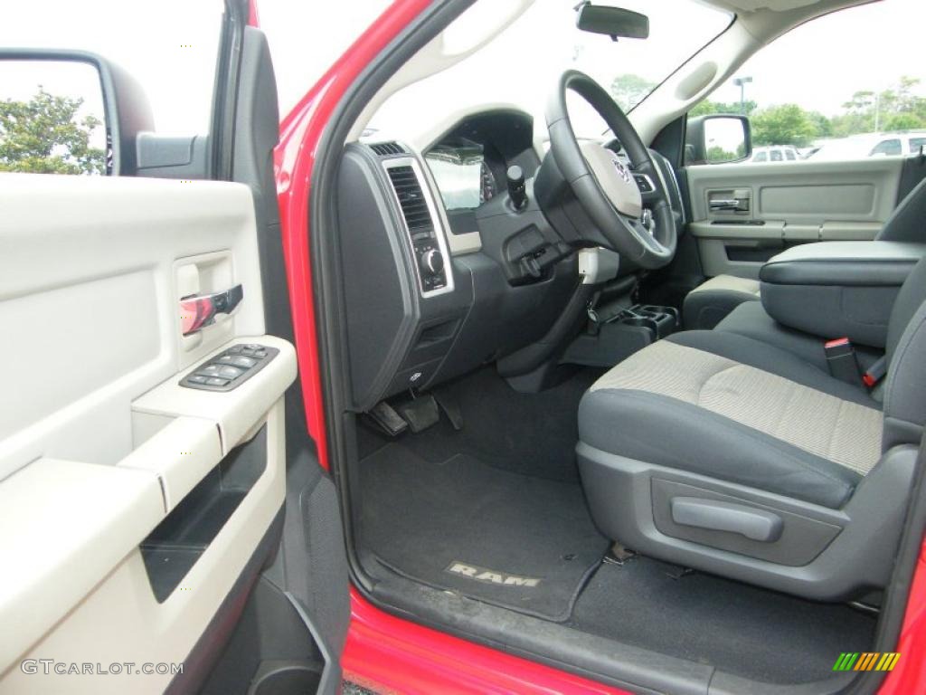 2010 Ram 1500 SLT Quad Cab - Inferno Red Crystal Pearl / Dark Slate/Medium Graystone photo #13