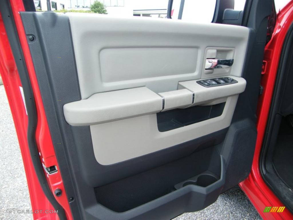 2010 Ram 1500 SLT Quad Cab - Inferno Red Crystal Pearl / Dark Slate/Medium Graystone photo #17