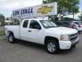 2008 Summit White Chevrolet Silverado 1500 LT Extended Cab 4x4  photo #1