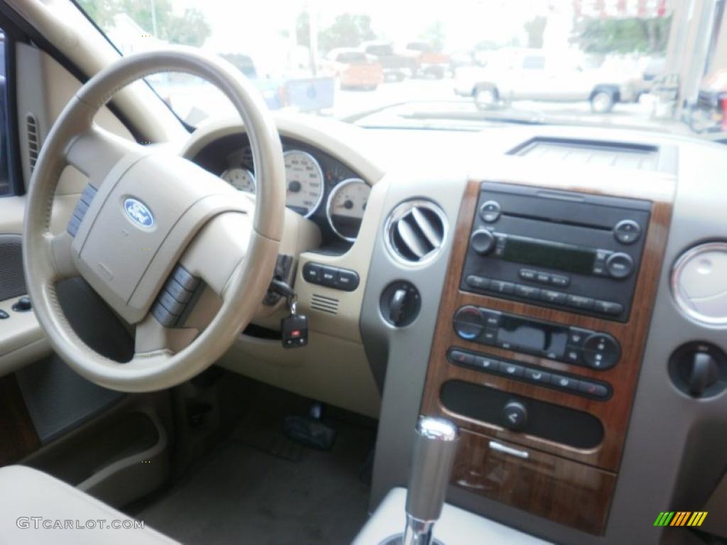 2004 F150 Lariat SuperCrew 4x4 - Black / Tan photo #5